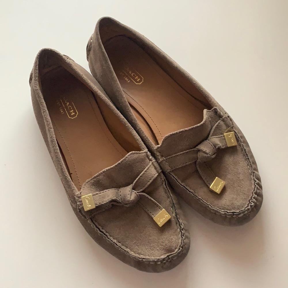 BROWN AUTHENTIC COACH MOCCASINS!!
